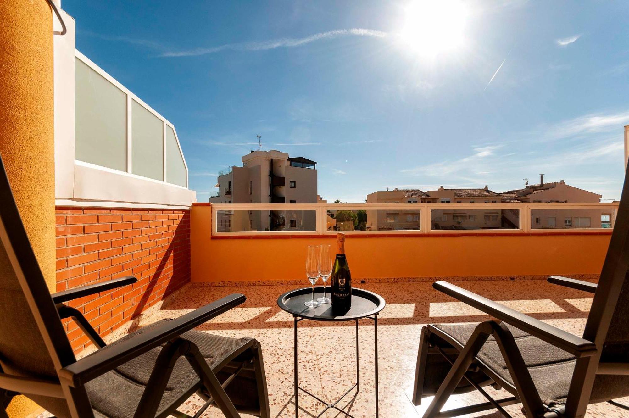 Primera Linea, Gran Terraza, Maravillosas Vistas, Alto Standing Villajoyosa Luaran gambar